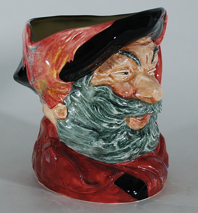 Porcelain Falstaff Jug, 1949, Royal Doulton, Vintage Porcelain Falstaff Jug, 1949, Royal Doulton, Vintage