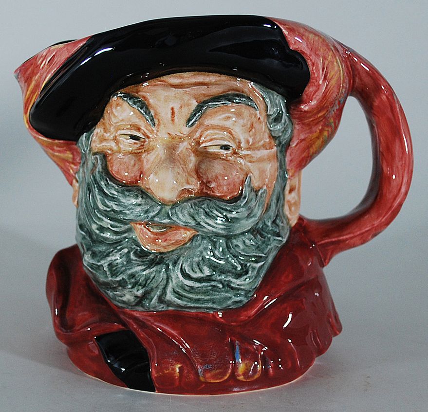 Porcelain Falstaff Jug, 1949, Royal Doulton, Vintage Porcelain Falstaff Jug, 1949, Royal Doulton, Vintage
