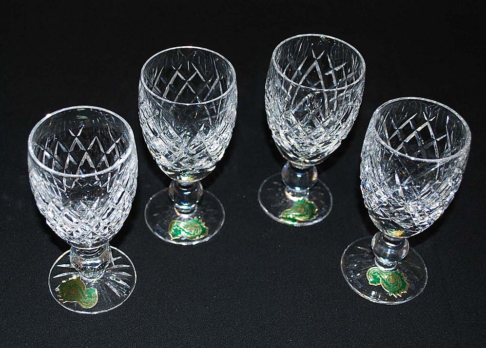 Cordial Glasses, Waterford Crystal, Vintage Cordial Glasses, Waterford Crystal, Vintage