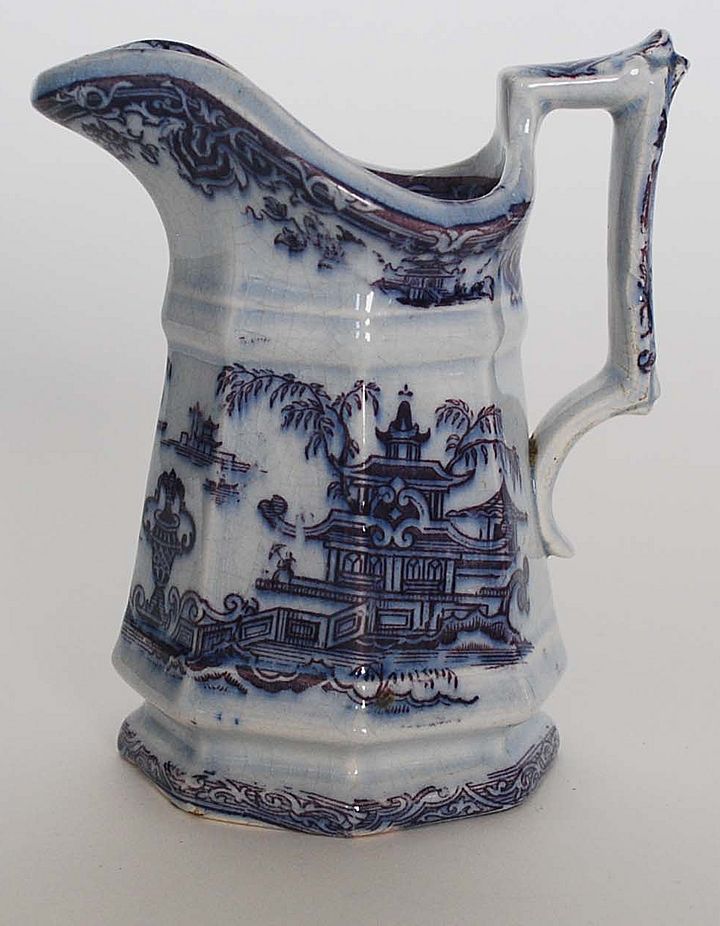 Mulberry China Small Cream Pitcher, Antique Mulberry China Small Cream Pitcher, Antique