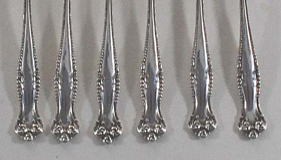 Antique Set of Six (6) Sterling Silver Strawberry Forks, Towle Antique Set of Six (6) Sterling Silver Strawberry Forks, Towle