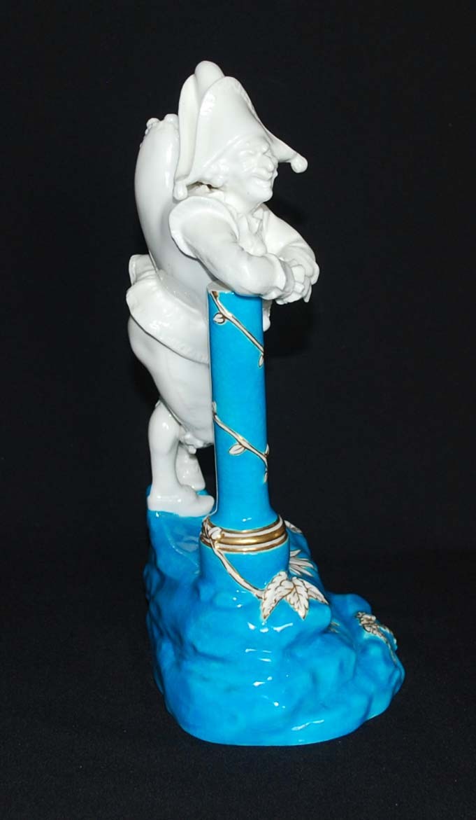 Antique Minton Figurine, Jester, Porcelain, Earthenware Antique Minton Figurine, Jester, Porcelain, Earthenware