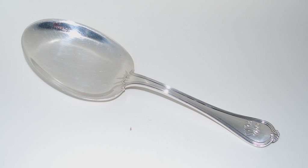 Antique Sterling Silver Large Vegetable Serving Spoon, Towle, Paul Revere Pattern Antique Sterling Silver Large Vegetable Serving Spoon, Towle, Paul Revere Pattern