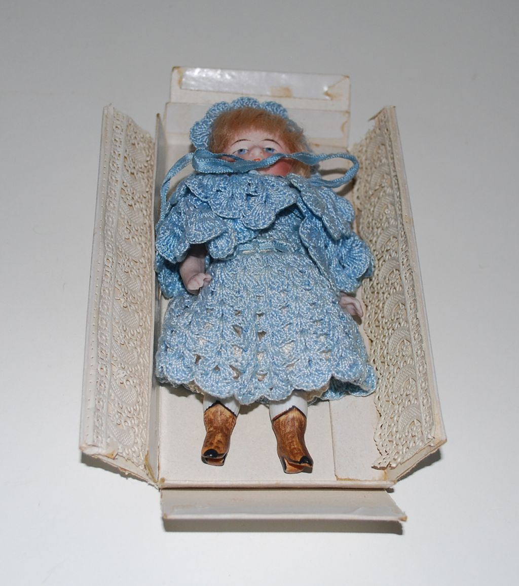 Antique German Bisque Doll, 5" Tall Antique German Bisque Doll, 5" Tall
