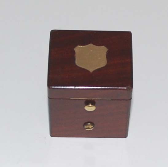Antique Mahogany Cased Inkwell Antique Mahogany Cased Inkwell