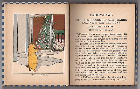 'Paddy-Paws or Four Adventures of The Prairie Dog with the Red Coat' hard back Book 'Paddy-Paws or Four Adventures of The Prairie Dog with the Red Coat' hard back Book