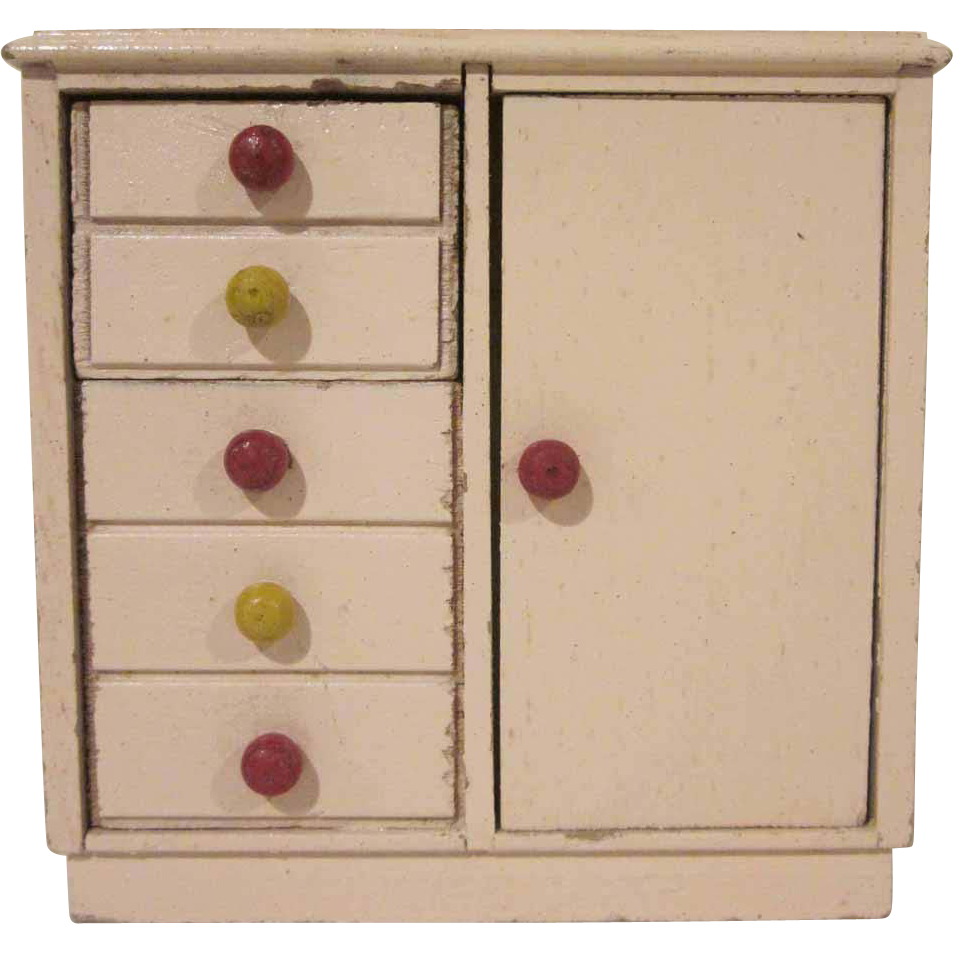 Strombecker 1" Child's Room Wardrobe Dollhouse Furniture Strombecker 1" Child's Room Wardrobe Dollhouse Furniture