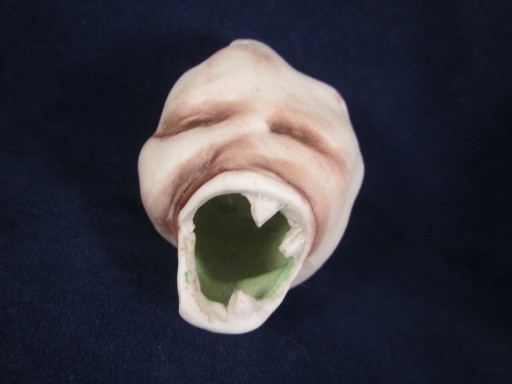 Germany Bisque Ghoul's Head Individual Ash Tray Germany Bisque Ghoul's Head Individual Ash Tray