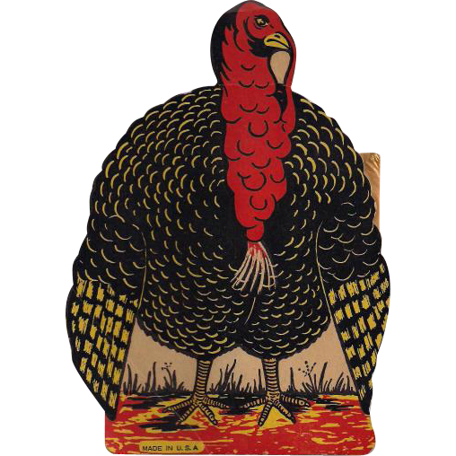 Made in U.S.A. Turkey Centerpiece Fold Out Accordion Tissue Feathers Have 2 Made in U.S.A. Turkey Centerpiece Fold Out Accordion Tissue Feathers Have 2