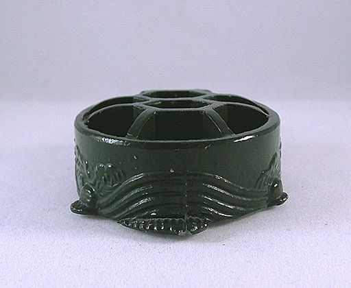 Cast Iron Figural Turtle Flower Frog Japan Cast Iron Figural Turtle Flower Frog Japan