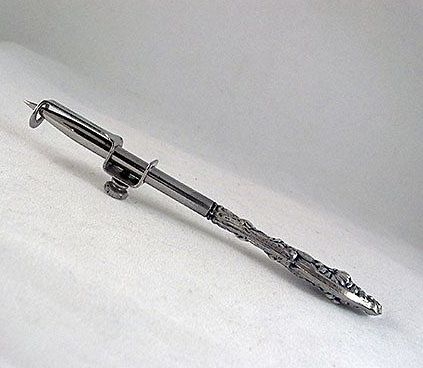 Sterling Handled Awl, Hole Punch Early Sewing Tool Sterling Handled Awl, Hole Punch Early Sewing Tool