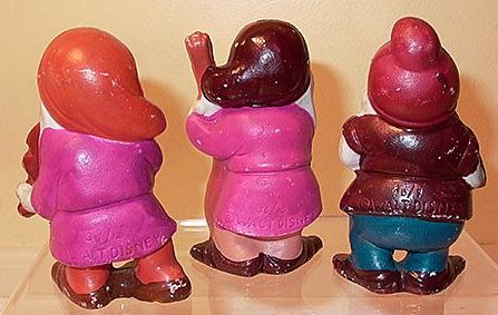Snow White and the Seven Dwarfs Large Bisque Musicians Complete Set Snow White and the Seven Dwarfs Large Bisque Musicians Complete Set