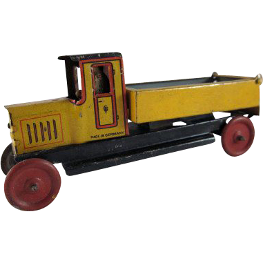 Made in Germany Georg Fischer Tin Litho Dump Truck Made in Germany Georg Fischer Tin Litho Dump Truck