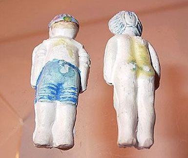Stone Bisque Frozen Charlotte and Dan Made in Germany Dolls Stone Bisque Frozen Charlotte and Dan Made in Germany Dolls