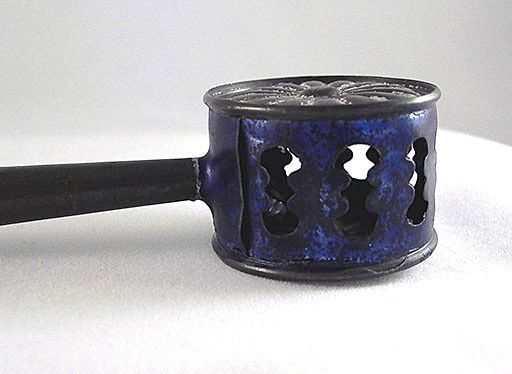Early Tin Victorian Baby Rattle with Whistle Early Tin Victorian Baby Rattle with Whistle