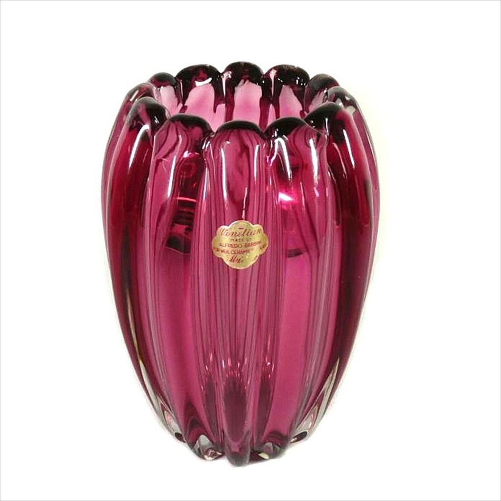 Alfredo Barbini Vase Venetian Murano Glass Barbini 1950s From 