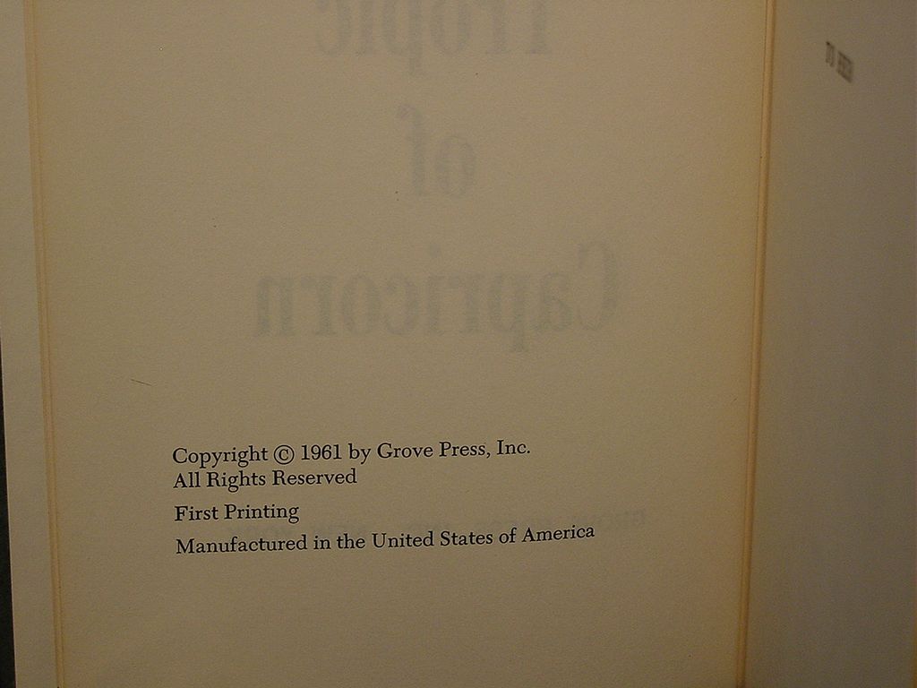 "Tropic of Capricorn" Henry Miller ,1st American Ed, 1st Print "Tropic of Capricorn" Henry Miller ,1st American Ed, 1st Print