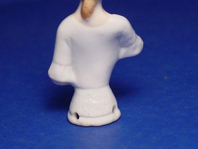 Half Doll 2 1/2" Porcelain Numbered and Marked Germany Half Doll 2 1/2" Porcelain Numbered and Marked Germany