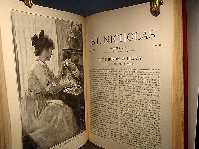 St Nicholas 1917- 2 Bound Volumes St Nicholas 1917- 2 Bound Volumes