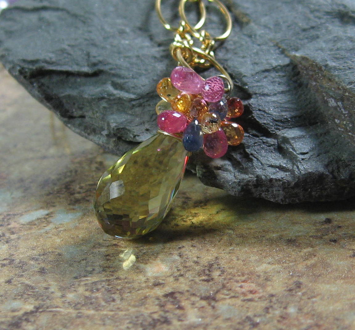 Goddess of Sapphire Gemstone Necklace Goddess of Sapphire Gemstone Necklace