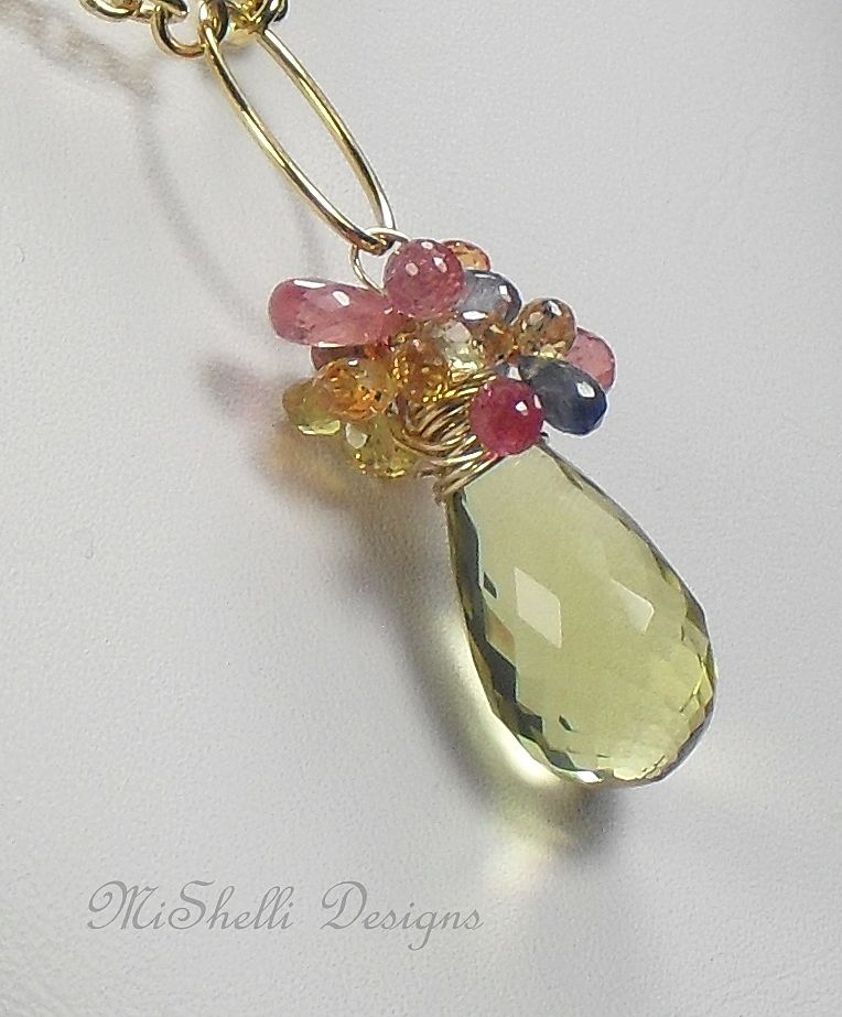 Goddess of Sapphire Gemstone Necklace Goddess of Sapphire Gemstone Necklace