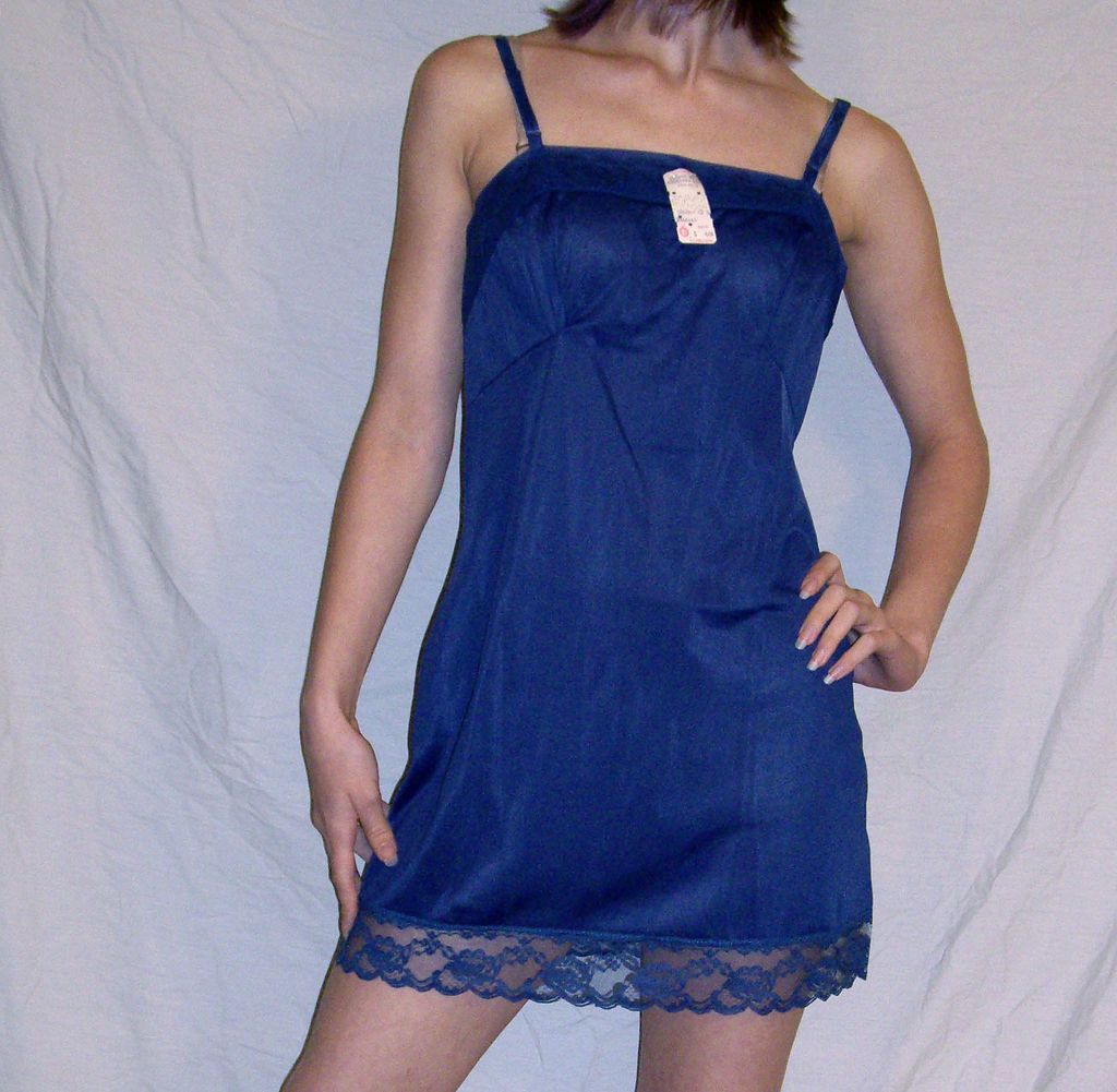 navy blue full slips