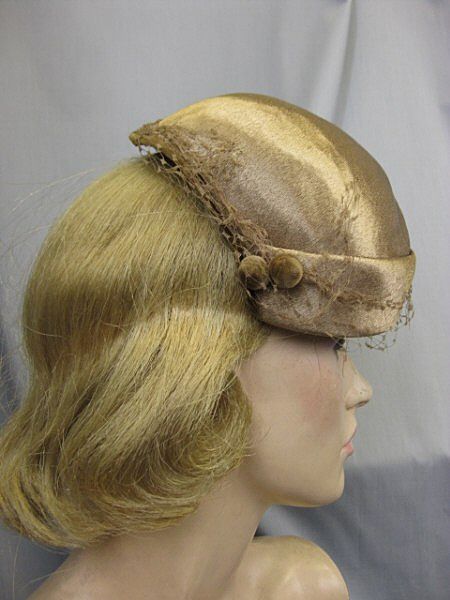 B1502 Vintage hat 1940s tilt top B1502 Vintage hat 1940s tilt top