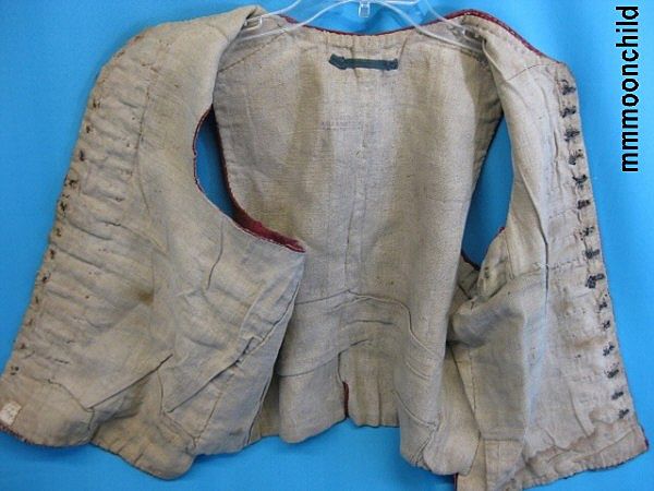 B2694 Antique waistcoat vest mid 19C Hungarian hand sewn B2694 Antique waistcoat vest mid 19C Hungarian hand sewn