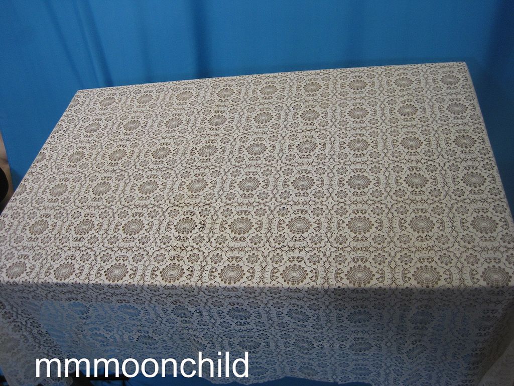 Antique Lace Tablecloth 68X84 Victorian era Antique Lace Tablecloth 68X84 Victorian era