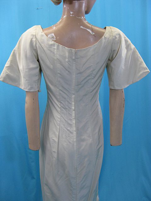 Vintage wedding gown 1960s Miss Betsy w train all silk Vintage wedding gown 1960s Miss Betsy w train all silk