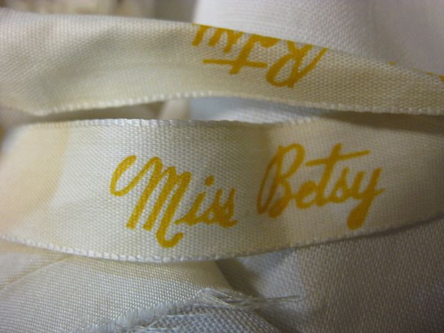 Vintage wedding gown 1960s Miss Betsy w train all silk Vintage wedding gown 1960s Miss Betsy w train all silk