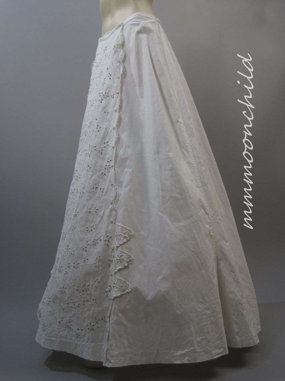 Antique Victorian lace Skirt HM13 Antique Victorian lace Skirt HM13