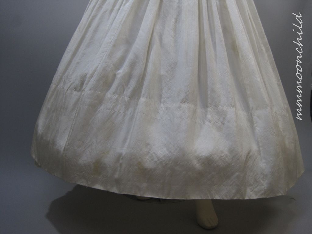 Antique Victorian Civil War era Silk Skirt HM14 Antique Victorian Civil War era Silk Skirt HM14