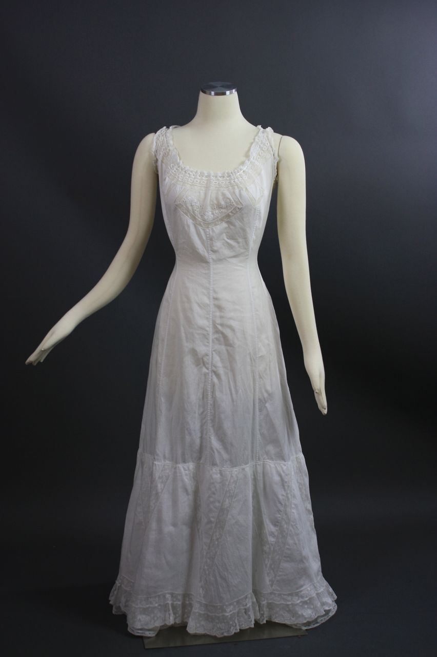Antique Victorian era silk Chemise Slip HM52 Antique Victorian era silk Chemise Slip HM52