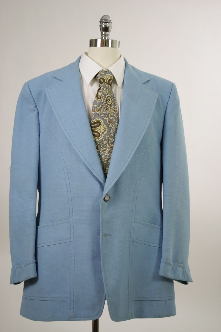 Vintage 60s 70s mens Jacket powder blue Vintage 60s 70s mens Jacket powder blue