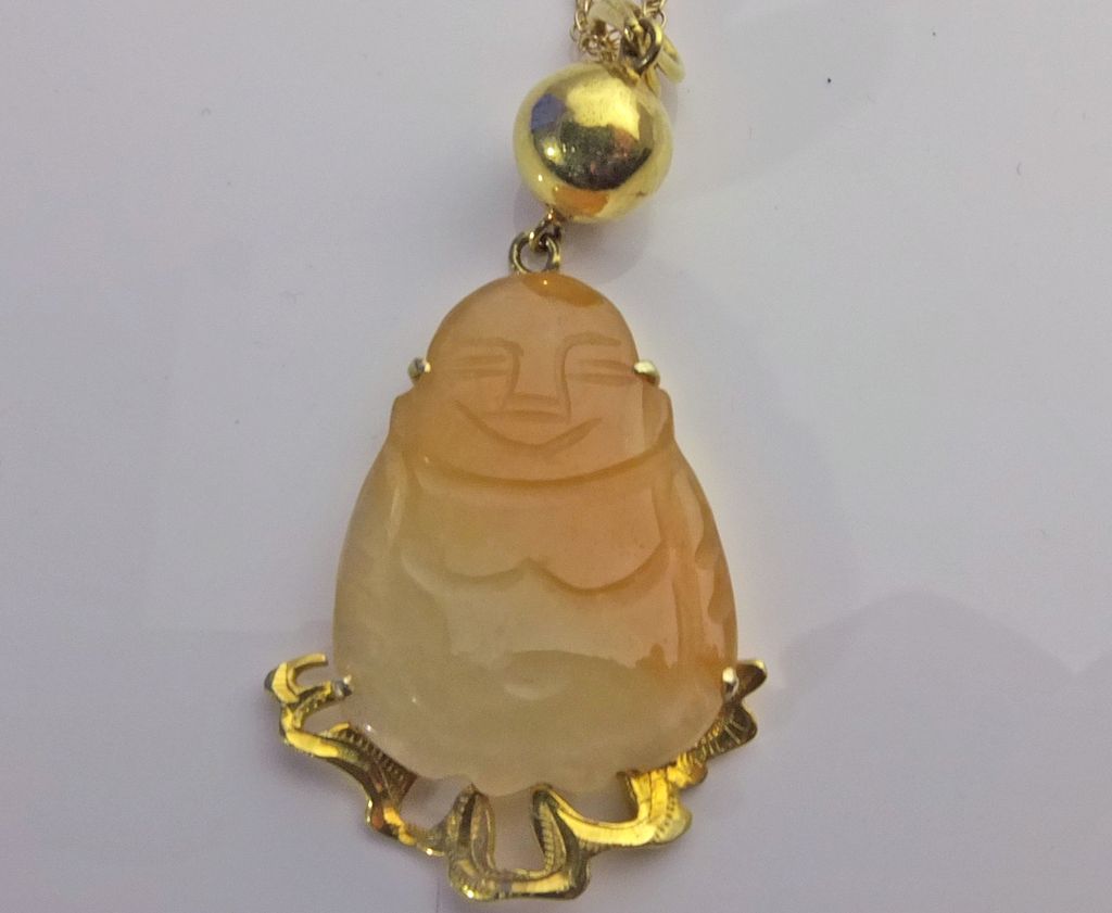 Jade Buddha Pendant