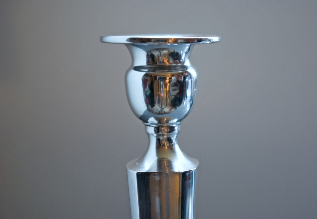 Mueck-Carey Co. Sterling Candlesticks, Set of Four, c. 1940 Mueck-Carey Co. Sterling Candlesticks, Set of Four, c. 1940
