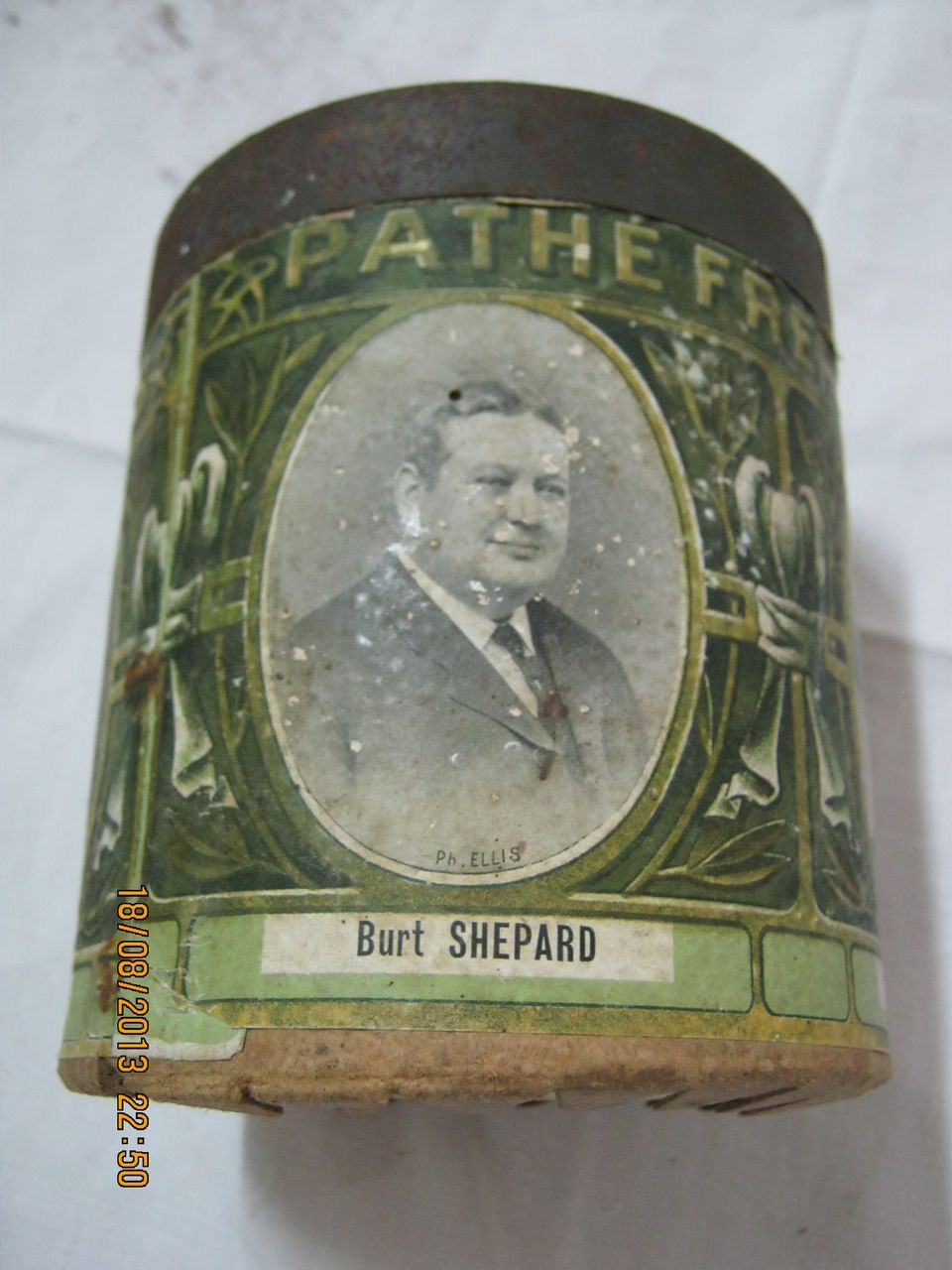 Pathe Freres London Phonographs Canister / Tin - Circa 1900-1910 Pathe Freres London Phonographs Canister / Tin - Circa 1900-1910