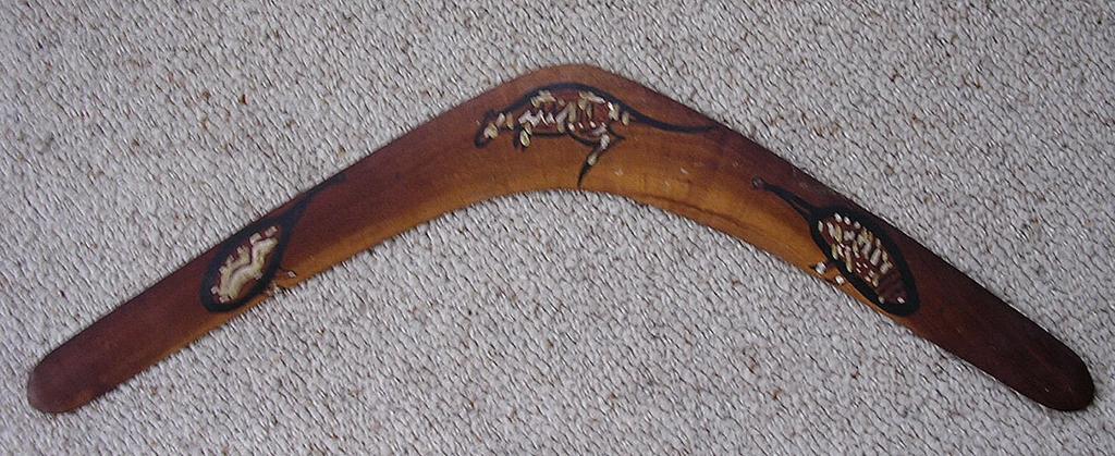 Vintage Australian Aboriginal " Straits Islanders" Boomerang Vintage Australian Aboriginal " Straits Islanders" Boomerang