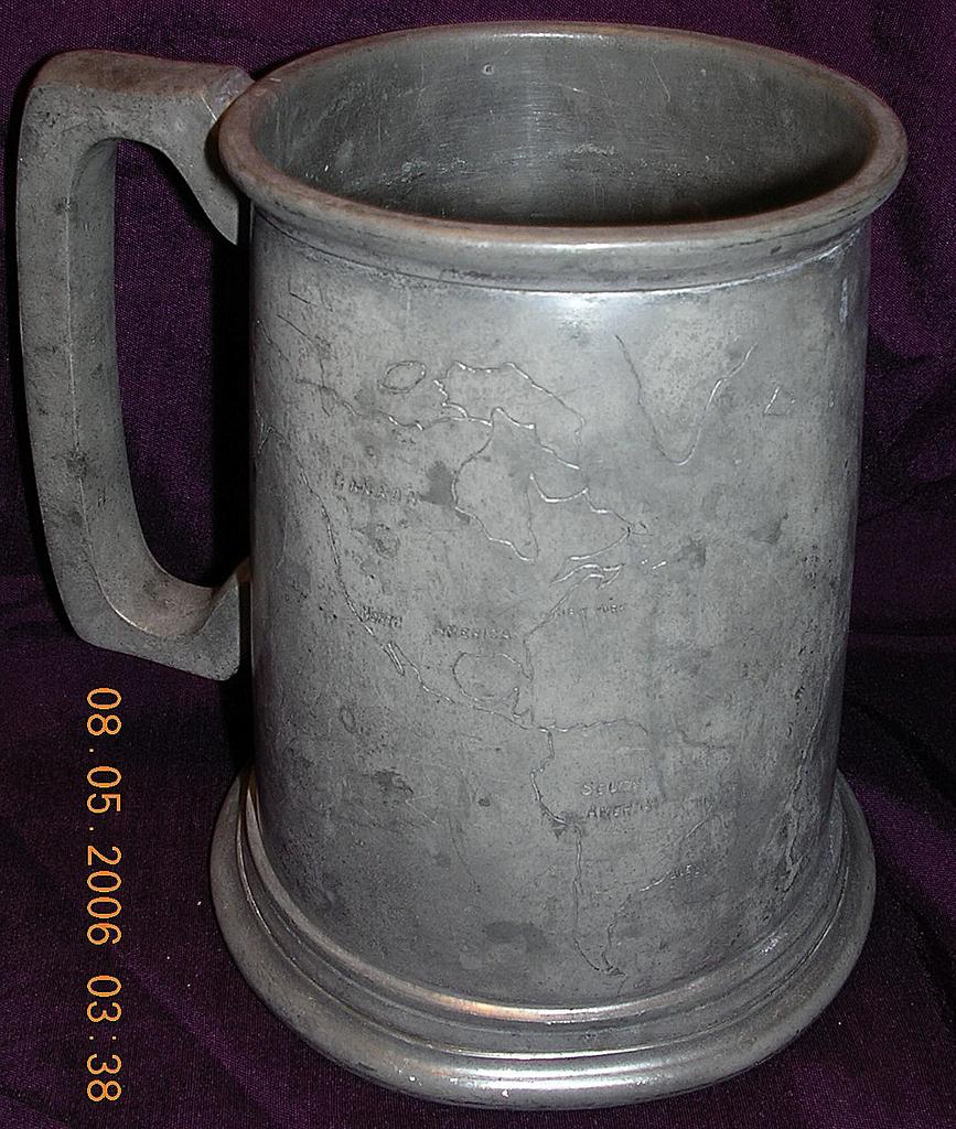 S.S. CORINTHIC Vintage Souvenir Pewter Tankard S.S. CORINTHIC Vintage Souvenir Pewter Tankard