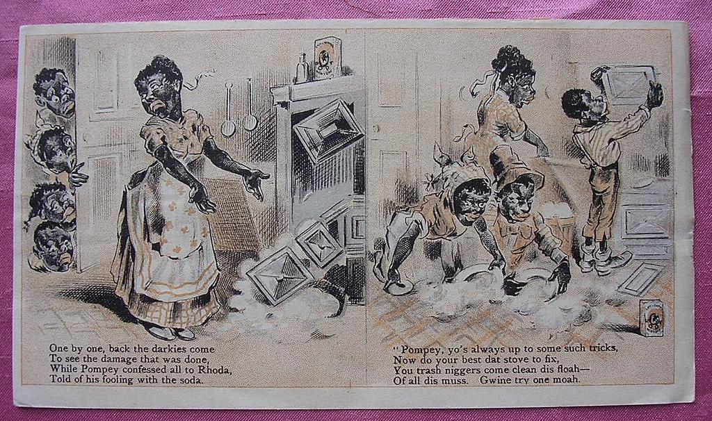 Rare Vintage Negro Racist ARM & HAMMER SODA Paper Tradecard Rare Vintage Negro Racist ARM & HAMMER SODA Paper Tradecard