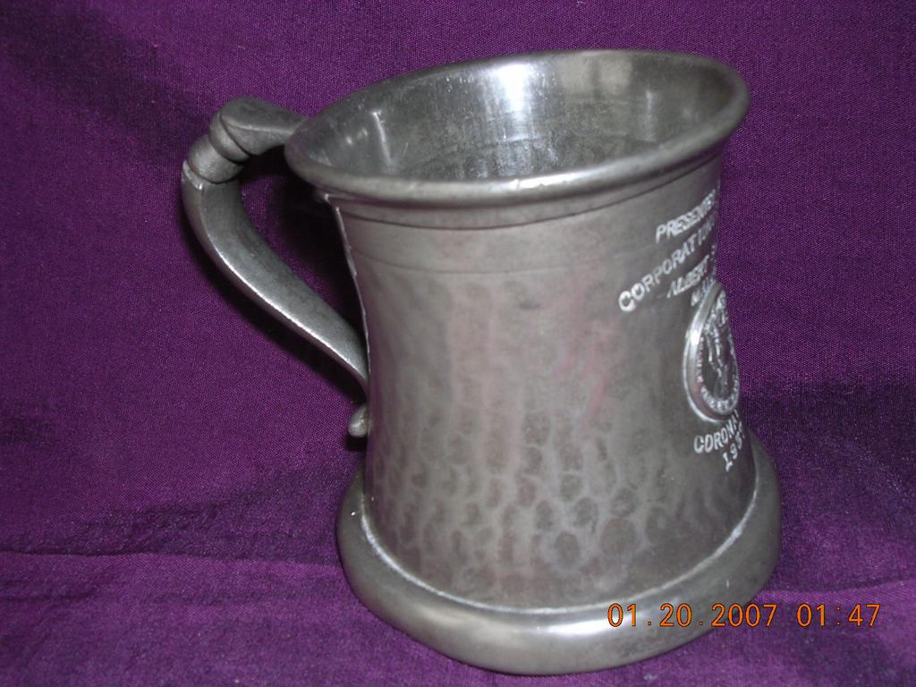 1937 Coronation Pewter Tankard King George V1 1937 Coronation Pewter Tankard King George V1