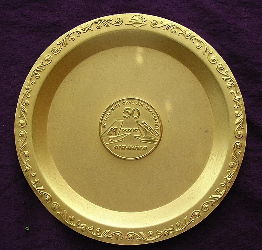 Vintage AIR INDIA Commemorative 50 Year Dish Vintage AIR INDIA Commemorative 50 Year Dish