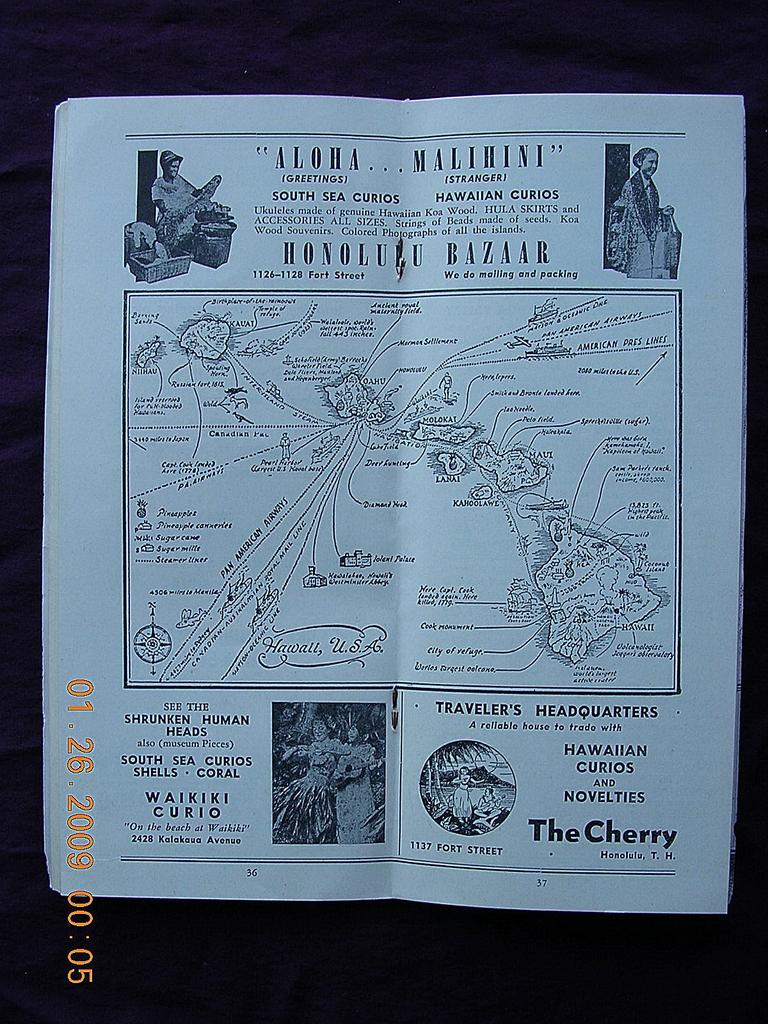 Vintage 1948 Honolulu Guide Vintage 1948 Honolulu Guide