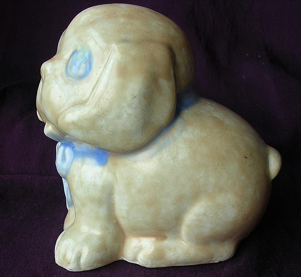 Vintage Circa 1935-40 Crown Devon Art Deco Perky Pup Ornament Vintage Circa 1935-40 Crown Devon Art Deco Perky Pup Ornament