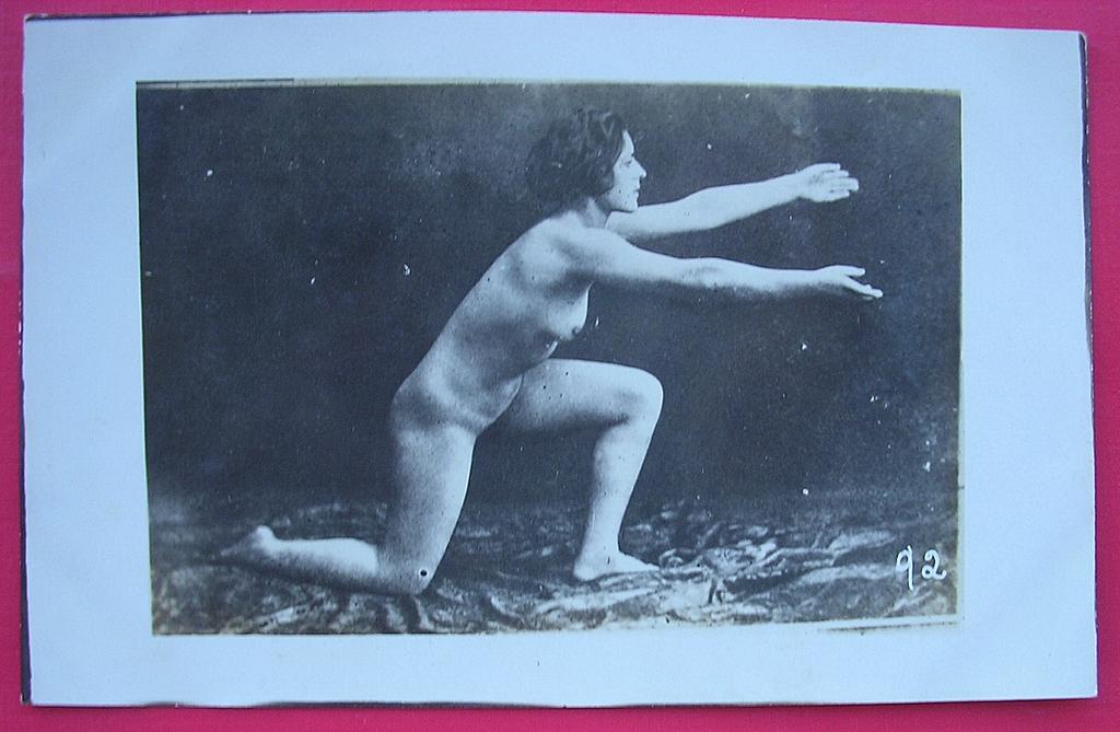 Vintage Nude Nature Lover Exerciser Postcard Vintage Nude Nature Lover Exerciser Postcard