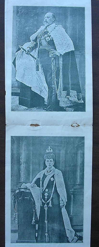 1902 Coronation Program for Edward V11 1902 Coronation Program for Edward V11