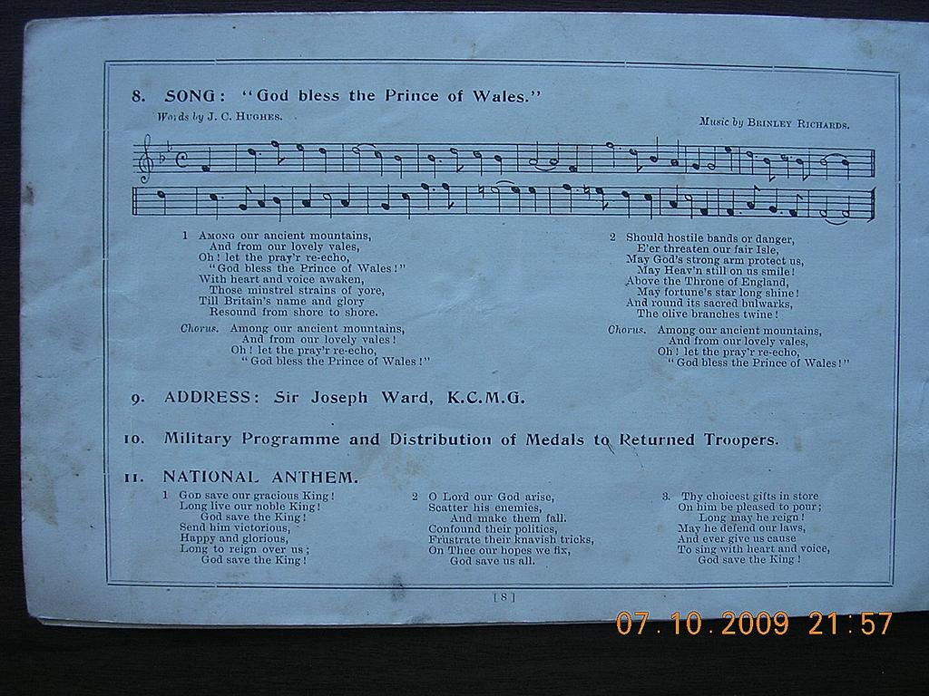 1902 Coronation Program for Edward V11 1902 Coronation Program for Edward V11