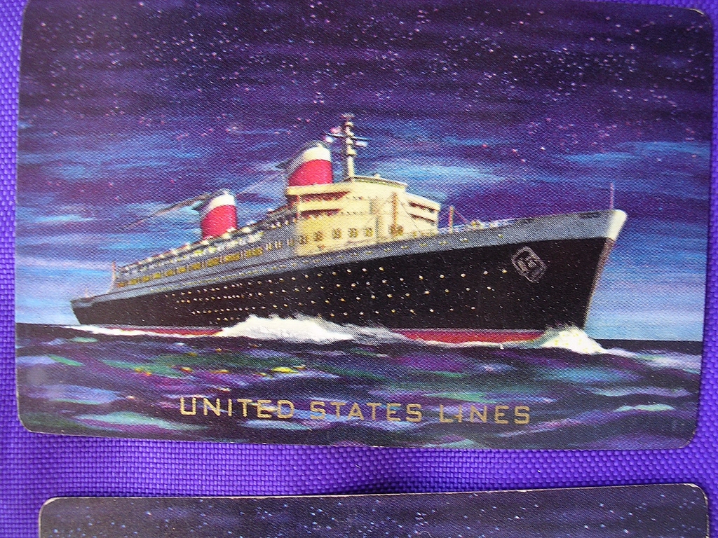 Vintage Double Deck Playing Cards 'United States Line' Vintage Double Deck Playing Cards 'United States Line'