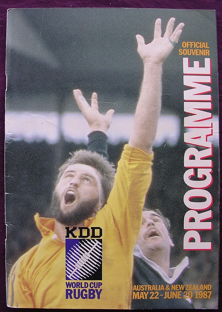 Official Souvenir Program INAUGURAL World Cup Of Rugby 1987 Official Souvenir Program INAUGURAL World Cup Of Rugby 1987